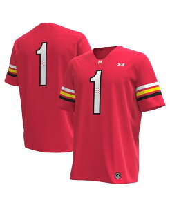 A_[A[}[ Y gbvX Vc W[W[ Under Armour Men's 1 Maryland Terrapins Replica Football Jersey Red bh