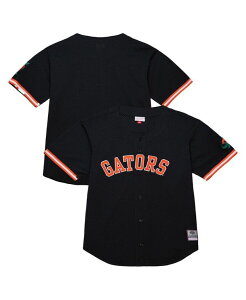 �~�b�`�F��&�l�X �����Y �g�b�v�X �V���c �W���[�W�[ Mitchell & Ness Men's Black Florida Gators On The Clock Full-Button Fashion Jersey Black �u���b�N