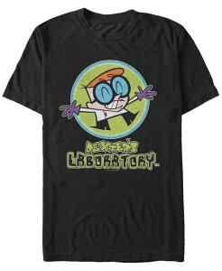�t�B�t�X�T�� �����Y �g�b�v�X T�V���c Fifth Sun Men's Dexter's Laboratory Happy Scientist Short Sleeve T- shirt Black �u���b�N