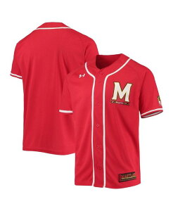 A_[A[}[ Y gbvX Vc W[W[ Under Armour Men's Red Maryland Terrapins Replica Baseball Jersey Red bh