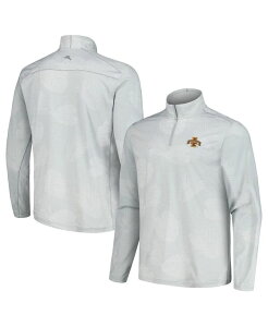 �g�b�~�[�o�n�} �����Y �A�E�^�[ �W���P�b�g�E�u���]�� Tommy Bahama Men's Gray Iowa State Cyclones Delray Frond IslandZone Half-Zip Jacket Gray �O���[