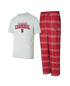 �R���Z�v�c �X�|�[�c �����Y �{�g���X �J�W���A���p���c Conceptsport Men's 2-Piece Cardinal/Gray Stanford Cardinal Top and Pantsleep Set Cardinal Gray �O���[