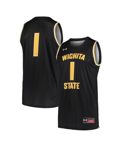 A_[A[}[ Y gbvX Vc W[W[ Under Armour Men's Black #1 Wichita State Shockers Basketball Replica Jersey Black ubN