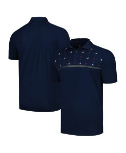 ���x���E�F�A �����Y �g�b�v�X �|���V���c LevelWear Men's Navy Atlanta Bravesector Batter Up Raglan Polo Shirt Navy �l�C�r�[
