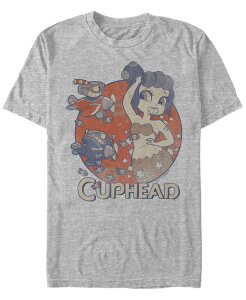 �t�B�t�X�T�� �����Y �g�b�v�X T�V���c Fifth Sun Cuphead Men's Cala Mariairplane Attack Short Sleeve T-Shirt Athletic H