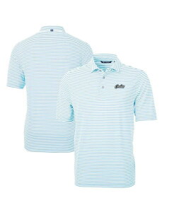 Jb^[AhobN Y gbvX |Vc Cutter & Buck Men's Light Blue UCF Knights Citronaut Virtueco Pique Stripe Polo Light Blue u[