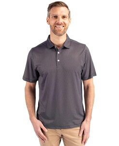 �J�b�^�[�A���h�o�b�N �����Y �g�b�v�X �|���V���c �v�����g Cutter & Buck Men's Pikeco Symmetry Print Stretch Recycled Polo Black/white �z���C�g
