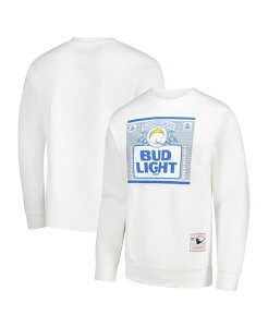 �~�b�`�F��&�l�X �����Y �A�E�^�[ �p�[�J�[�E�X�E�F�b�g �V���c Mitchell & Ness Men's x Bud Light White Los Angeles Chargers the Crest Pullover Sweatshirt White �z���C�g