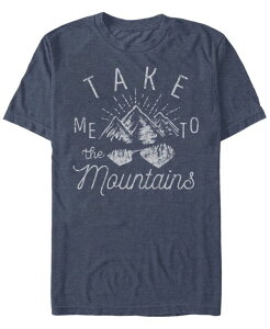 �t�B�t�X�T�� �����Y �g�b�v�X T�V���c Fifth Sun Men's Mountains Me Short Sleeve Crew T-shirt Navy Heather �w�U�[