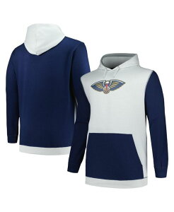 �t�@�i�e�B�N�X �����Y �A�E�^�[ �p�[�J�[�E�X�E�F�b�g�[�� Fanatics Men's Navy Silver New Orleans Pelicans Big and Tall Primary Arctic Pullover Hoodie Navy Silver �l�C�r�[
