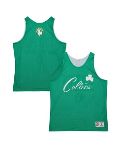 �~�b�`�F��&�l�X �����Y �g�b�v�X �V���c ���b�V�� �W���[�W�[ Mitchell & Ness Men's Kelly Green Boston Celtics Hardwood Classics Reversible Mesh Practice Jersey Kelly Green �O���[��