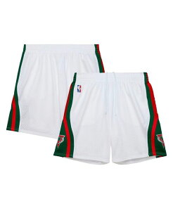 �~�b�`�F��&�l�X �����Y �{�g���X �n�[�t�p���c�E�V���[�c �V���[�g�p���c Mitchell & Ness Men's White Milwaukee Bucks 2013/14 Swingman Shorts White �z���C�g