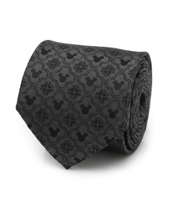 fBYj[ Y ANZT[ lN^C Disney Men's Mickey Mouse Pattern Tie Black ubN