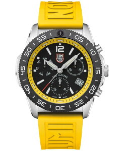 ���~�m�b�N�X �����Y �A�N�Z�T���[ �r���v Luminox Men'swiss Chronograph Pacific Diver Yellow Rubber Strap Watch 44mm No Color �C�G���[