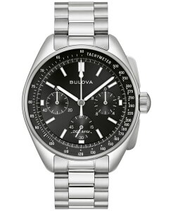 �u���o �����Y �A�N�Z�T���[ �r���v T�V���c Bulova Men's Chronograph Archive Lunar Pilot Stainlessteel Bracelet Watch Box Set 44mm Silver-tone �V���o�[