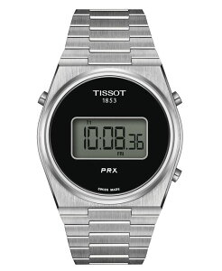 eB\bg Y ANZT[ rv TVc Tissot Men's Digital PRX Stainlessteel Bracelet Watch 40mm Silver Vo[