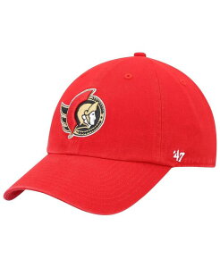 47 �u�����h �����Y �A�N�Z�T���[ �X�q '47 Brand Men's Red Ottawa Senators Team Clean Up Adjustable Hat Red ���b�h