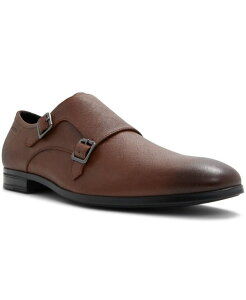 �A���h �����Y �V���[�Y �X�j�[�J�[ �����N�X�g���b�v �����N ALDO Men's Benedetto Monk Strap Shoes- Wide Width Cognac