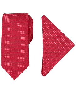 �i�E�e�B�J �����Y �A�N�Z�T���[ �l�N�^�C Nautica Men's Tjorn Dote & Pocket Square Set Red ���b�h