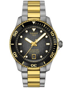 eB\bg Y ANZT[ rv TVc Tissot Men'swiss Automatic Seastar 1000 Powermatic 80 Two-Tone Stainlessteel Bracelet Watch 40mm No Color