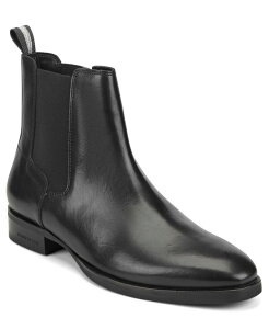 PlXR[ Y V[Y Xb|E[t@[ u[c Kenneth Cole New York Men's Raymond Casual Slip-On Boot Black Leather ubN