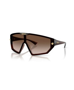 FT[` Y ANZT[ TOXEACEFA Versace Men's Geometric Sunglasses VE4461 Transparent Brown uE
