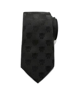 �}�[�x�� �����Y �A�N�Z�T���[ �l�N�^�C Marvel Panther Men's Tie Black �u���b�N