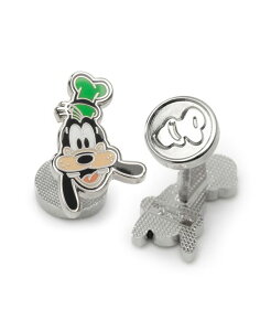 fBYj[ Y ANZT[ JtX{^ Disney Men's Goofy Two Faces Cufflinksilver-Tone Vo[