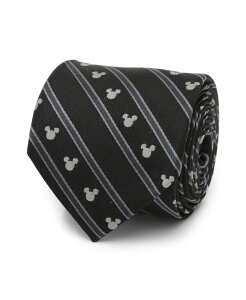 fBYj[ Y ANZT[ lN^C Disney Men's Mickey Mouse Stripe Tie Black ubN