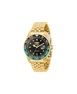 CrN^ Y ANZT[ rv Invicta Men's 36043 Pro Diver Quartz 3 Hand Black Dial Watch Gold S[h