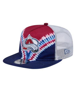 �j���[�G�� �����Y �A�N�Z�T���[ �X�q New Era Men's Navy/Burgundy Colorado Avalanche Throwback V-Dye Adjustable Golfer Hat Navy Burgundy �l�C�r�[