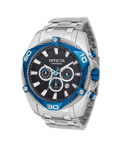 CrN^ Y ANZT[ rv Invicta Men's 38572 Bolt Quartz Chronograph Black Dial Watch Silver Vo[