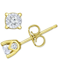 gD[~N fB[X ANZT[ sAXECO TruMiracle Diamond Stud Earrings (3/8 ct.w.) in 14k White Yellow orose Yellow Gold CG[
