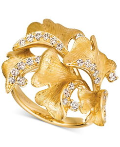 �� ���@�� ���f�B�[�X �A�N�Z�T���[ �����O Le Vianude Diamond Sculptured Flower Statement Ring (1/2 ct.w.) in 14k Yellow Gold �C�G���[