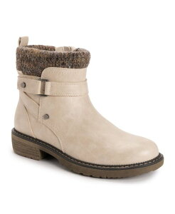 ���N���N�X ���f�B�[�X �V���[�Y �u�[�c�E���C���u�[�c MUK LUKS Women's Garland Gina Boots Cream �N���[��
