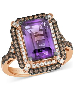 �� ���@�� ���f�B�[�X �A�N�Z�T���[ �����O Le Vian Deep Sea Blue Topaz (3-7/8 ct.w.) & Diamond (5/8 ct.w.) Double Halo Ring in 14k Rose Gold (Also Available in 14K White Gold or 14k Yellow Gold) Amethyst / Rose Gold �S�[���h