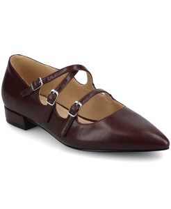 �W�����l �R���N�V���� ���f�B�[�X �V���[�Y �p���v�X Journee Collection Women's Gretel Strappy Mary Jane Pointed Toe Flats Oxblood �I�b�N�X�u���b�h