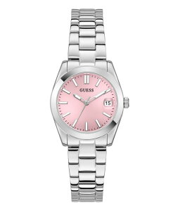 �Q�X ���f�B�[�X �A�N�Z�T���[ �r���v GUESS Women'silver-Tone Analog Watch 32mm Silver-tone �V���o�[