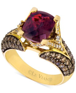 �� ���@�� ���f�B�[�X �A�N�Z�T���[ �����O Le Vian Raspberry Rhodolite Garnet (3 ct.w.) Chocolate Diamonds (1-1/5 ct.w.) and White Diamond Accent Ring in 14k Rose Gold (Also Available in 14K White Gold or 14K Gold) Yellow Gold �C�G���[