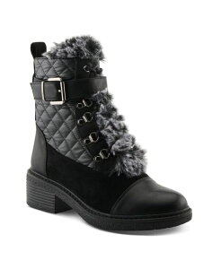 pgVA fB[X V[Y u[cECu[c LeBO Patrizia Women'shoes HILVIA-QUILTed Faux Fur Lined Winter Boots Black ubN