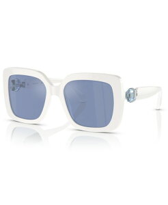 XtXL[ fB[X ANZT[ TOXEACEFA Swarovski Women'sunglassesK6001 White/Light Blue Mirror zCg