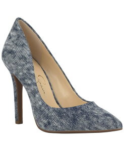 �W�F�V�J�V���v�\�� ���f�B�[�X �V���[�Y �p���v�X �q�[�� Jessica Simpson Women's Cassani Pointed Toe Higheel Pumpshadow Blue Denim �f�j��