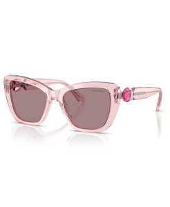 XtXL[ fB[X ANZT[ TOXEACEFA Swarovski Women'sunglassesK6018 Transparent Pink sN