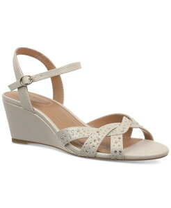 �X�^�C���A���h�R�[ ���f�B�[�X �V���[�Y �T���_�� Style & Co Women's Greyy Wedge Sandals Plantino Sparkle