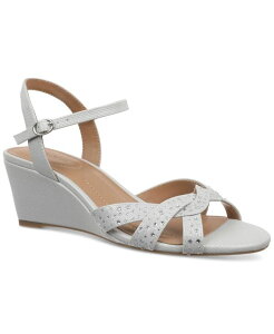 �X�^�C���A���h�R�[ ���f�B�[�X �V���[�Y �T���_�� Style & Co Women's Greyy Wedge Sandalsilver Sparkle �V���o�[