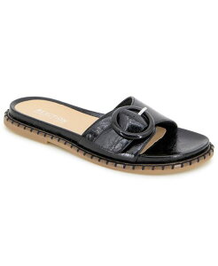 �P�l�X�R�[�� ���f�B�[�X �V���[�Y �T���_�� Kenneth Cole Reaction Women'syrena Round Toe Flat Sandals Black �u���b�N