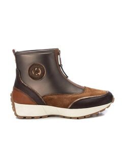 LV^C fB[X V[Y Xj[J[ u[c U[ Carmela Leather Collection Women'sneaker Booties By Xti Camel L