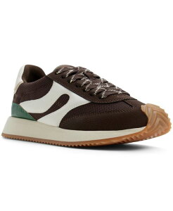 �A���h ���f�B�[�X �{�g���X �J�W���A���p���c �X�j�[�J�[ ���[�X ALDO Women's Deanna Retro Lace-Up Jogger Sneakers Brown �u���E��