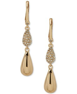_i L j[[N fB[X ANZT[ sAXECO DKNY Pav Pear-Shape Double Drop Earrings White zCg