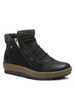 �X�v�����O�X�e�b�v ���f�B�[�X �V���[�Y �u�[�c�E���C���u�[�c Spring Step CLEORA Wateresistant Dual-Zip Bootie with Faux Shearling Lining Black �u���b�N
